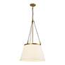 4_Speakeasy 18" Wide Aged Gold Pendant Light more views
