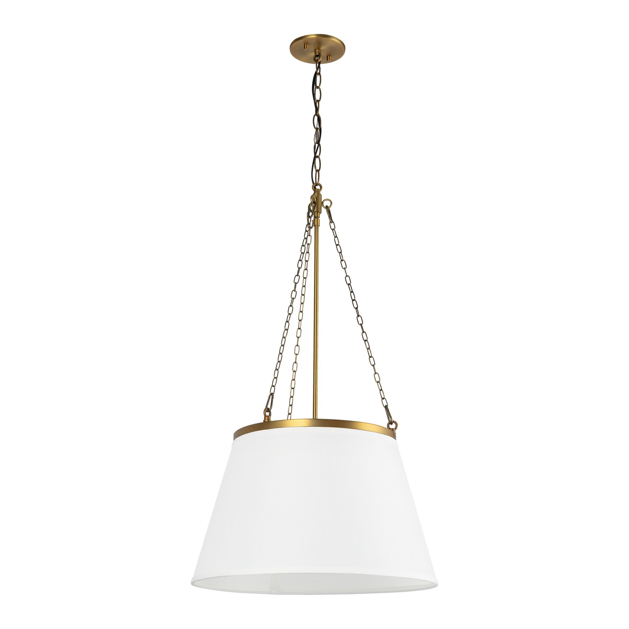 Image 5 Speakeasy 18" Wide Aged Gold Pendant Light more views