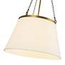 6_Speakeasy 18" Wide Aged Gold Pendant Light more views