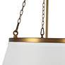 7_Speakeasy 18" Wide Aged Gold Pendant Light more views