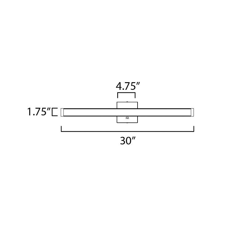Image 2 Spec 30" LED Bath Bar CCT Select Chrome more views