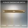 2_Spectacle 3"H x 24"W 1-Light Bath Vanity & Wall Light in Aged Brass more views