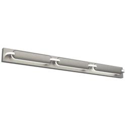 Spectacle 3"H x 34.38"W 1-Light Bath Vanity & Wall Light in Brushed Nickel