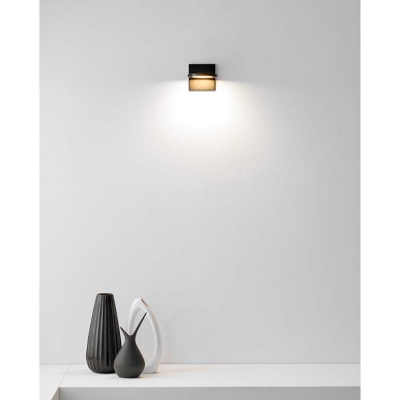 Image 3 Spectica 5 inch High Matte Black LED Wall Sconce more views