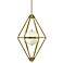 Spectra 18" Wide Retro Brass Chandelier