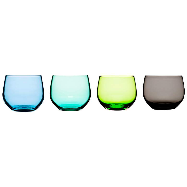 Image 1 Spectra Blue Glass 4-Piece Tumblers Set