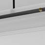 4_Spectre 61 1/2" Wide Black Aged Brass LED Linear Pendant more views
