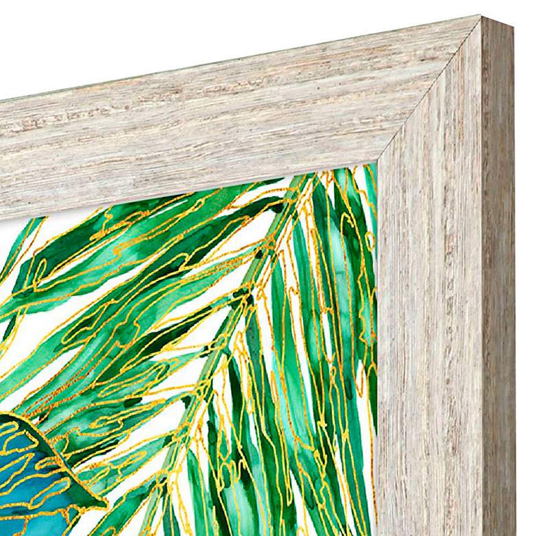 Image 2 Spectrum Palm Fronds IV 28"W x 28"H Non-Glass Framed Art more views