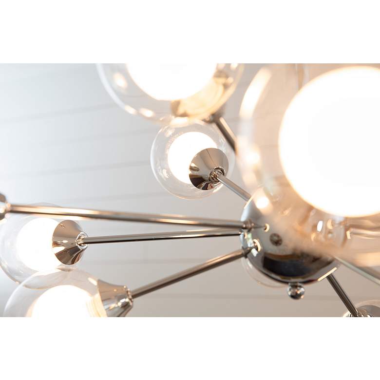 Image 4 Spellbound 29"W Polished Chrome 5-Light Sputnik Chandelier more views