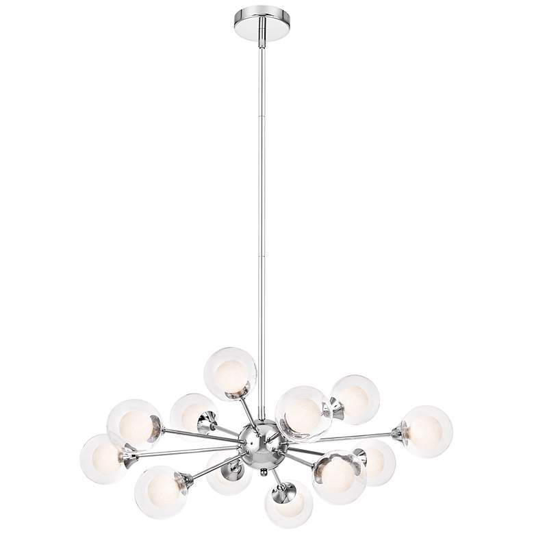 Image 7 Spellbound 29"W Polished Chrome 5-Light Sputnik Chandelier more views