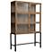 Spencer 45 3/4" Wide Drifted Oak 6-Door Curio Cabinet