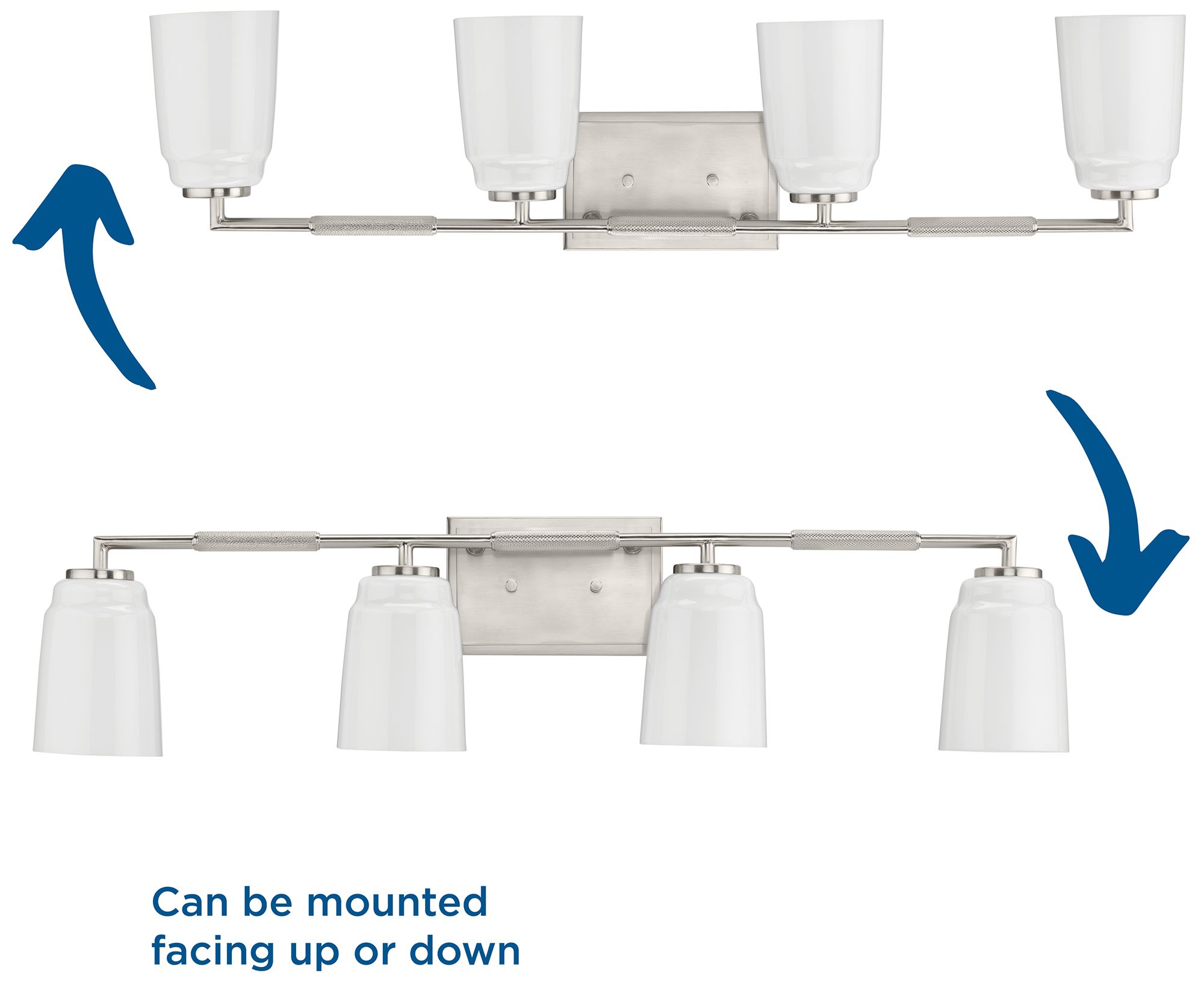 Spenser Collection Four-Light Industrial Vanity Light