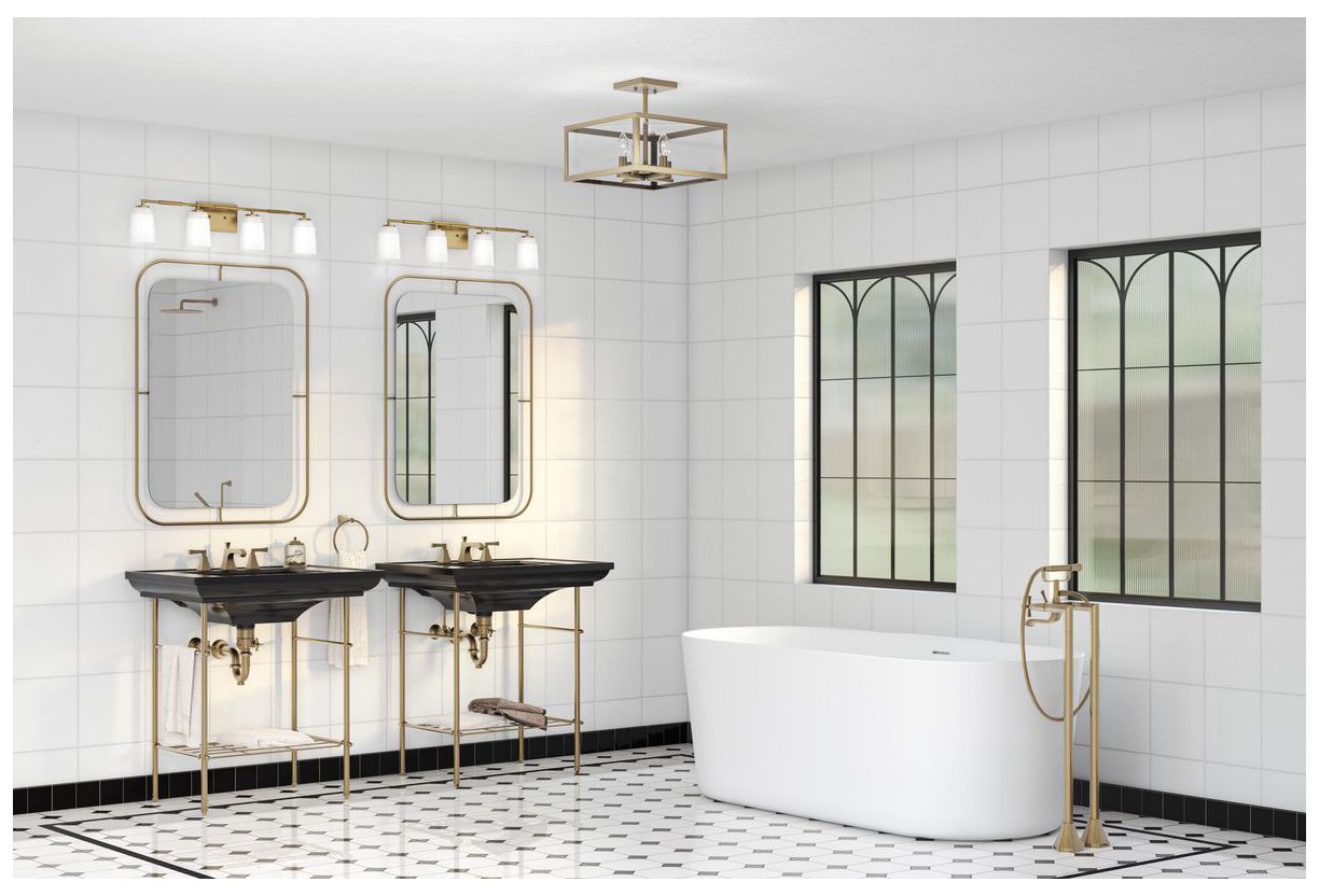 Image 2 Spenser Collection Four-Light Industrial Vanity Light more views