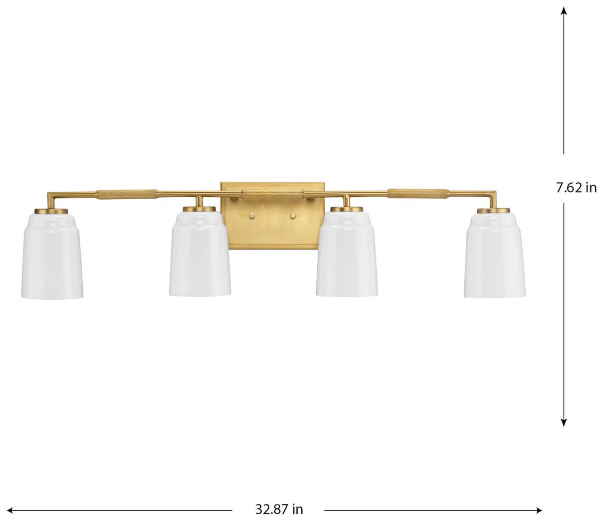Image 4 Spenser Collection Four-Light Industrial Vanity Light more views