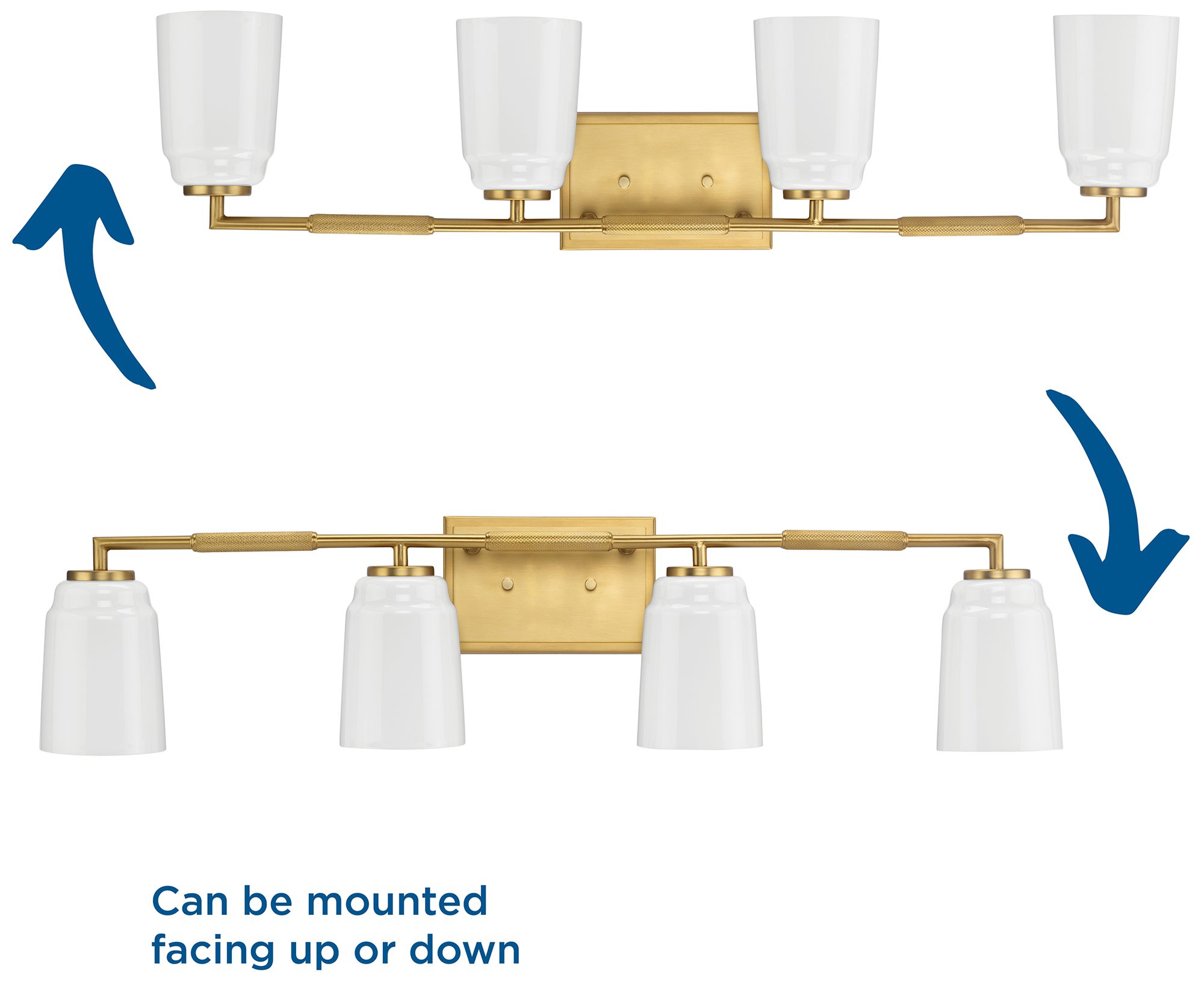 Spenser Collection Four-Light Industrial Vanity Light