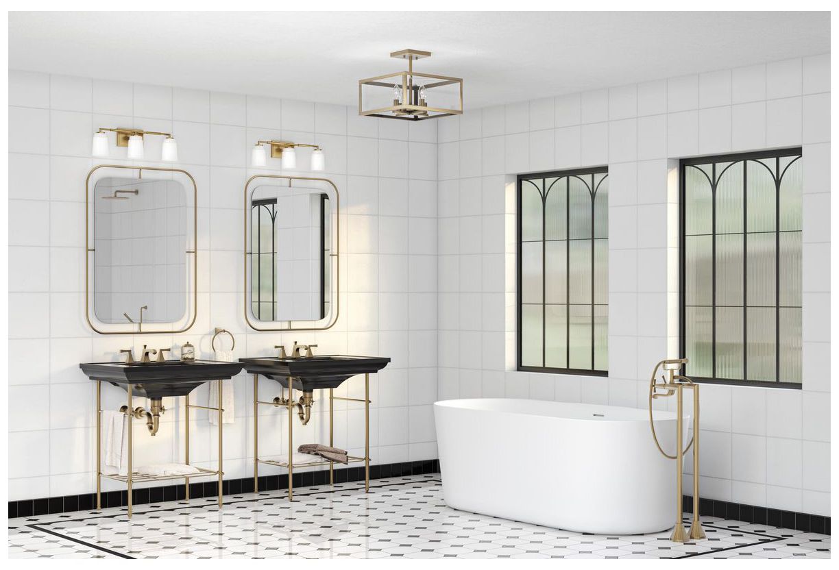 Image 2 Spenser Collection Three-Light Industrial Vanity Light more views