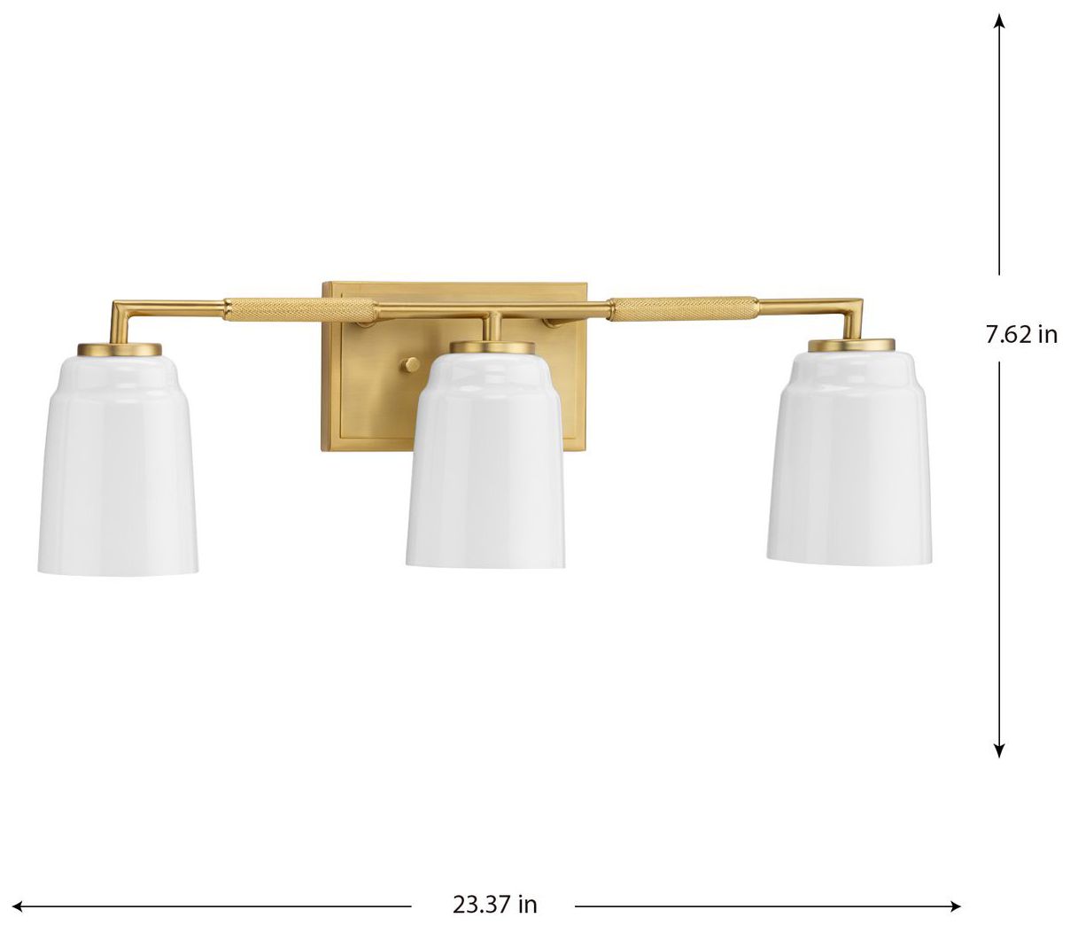 Image 4 Spenser Collection Three-Light Industrial Vanity Light more views