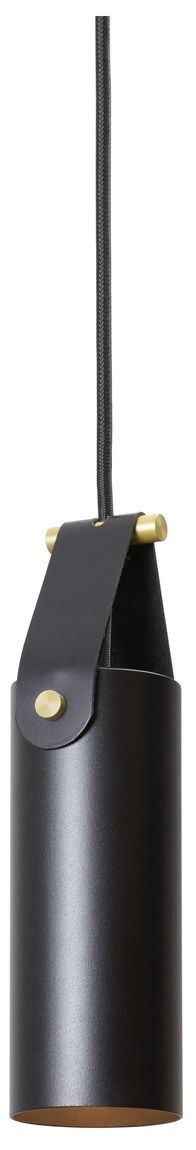 Image 3 Spero Pendant, Black w/ Black Leather more views