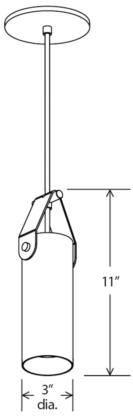 Spero Pendant, Brushed Brass w/ Brown