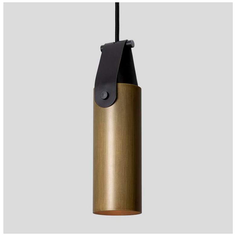 Image 1 Spero Pendant, Distressed Brass w/ Black