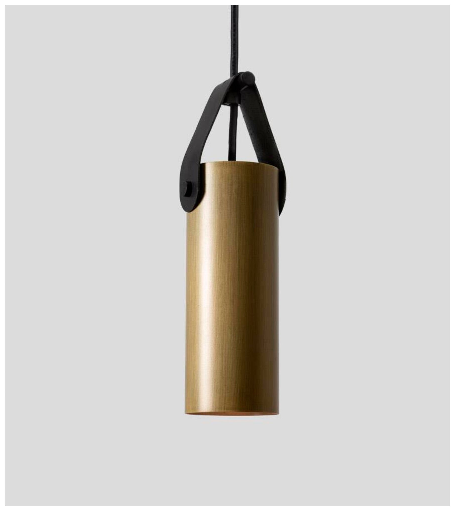 Spero Pendant, Distressed Brass w/ Black
