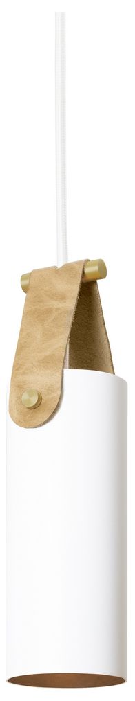 Image 3 Spero Pendant, White w/ Tan Leather - Made to Order more views