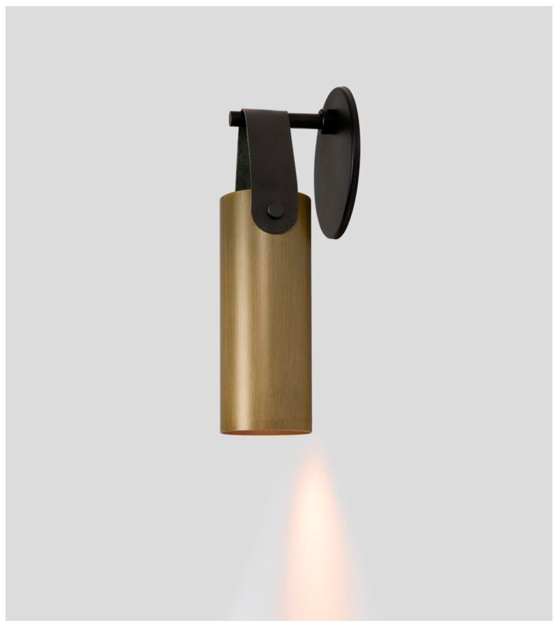 Image 5 Spero Sconce, Distressed Brass w/ Black - Made to Order more views