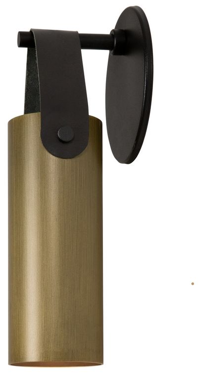 Image 3 Spero Sconce, Distressed Brass w/ Black more views