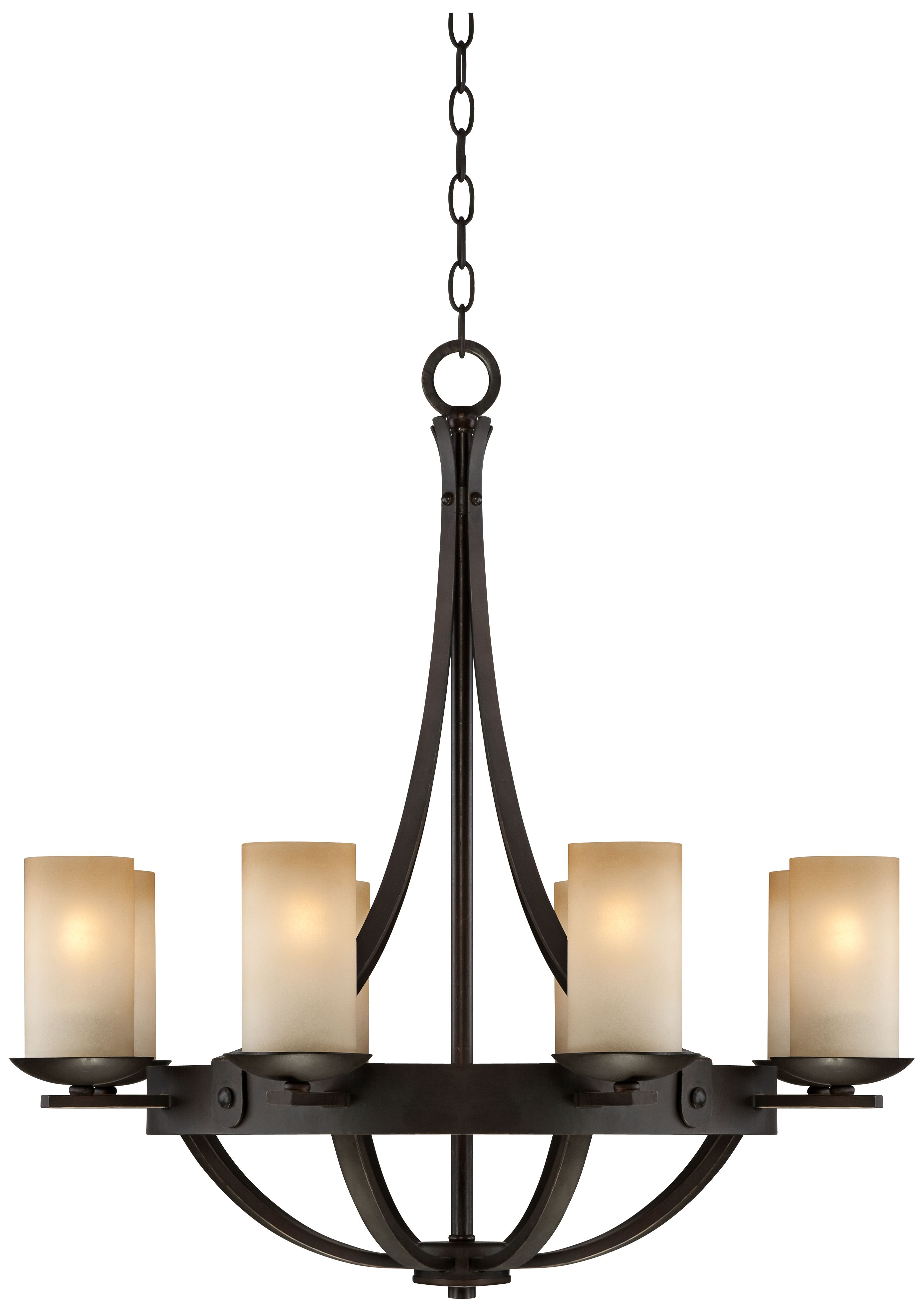 scavo glass chandelier