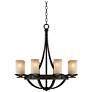 Watch A Video About the Sperry Bronze and Scavo Glass Chandelier