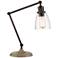 Sperry Bronze and Faux Wood Finish Adjustable Desk Lamp