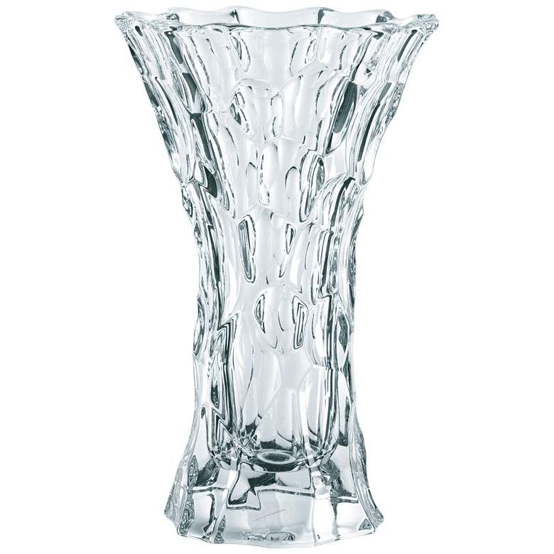 Image 1 Sphere 10 1/2 inch High Bavarian Crystal Vase