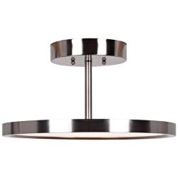 Sphere 15&quot; Wide Brushed Steel LED Ceiling Light