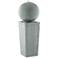 Sphere and Pillar 34 1/4" High LED Bubbler Fountain