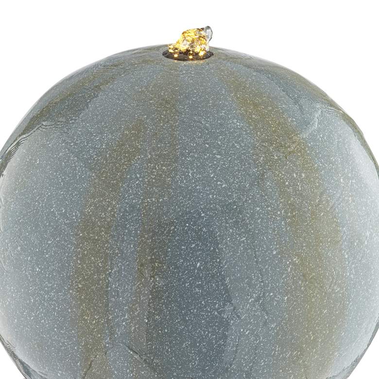 Image 3 Sphere and Pillar 34 1/4" High LED Bubbler Fountain more views