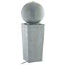 7_Sphere and Pillar 34 1/4" High LED Bubbler Fountain more views