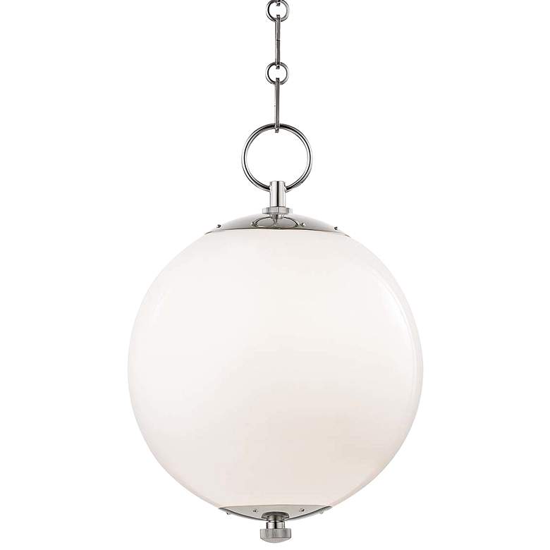 Image 2 Sphere No.1 11 1/2 inch Wide Polished Nickel Mini Pendant