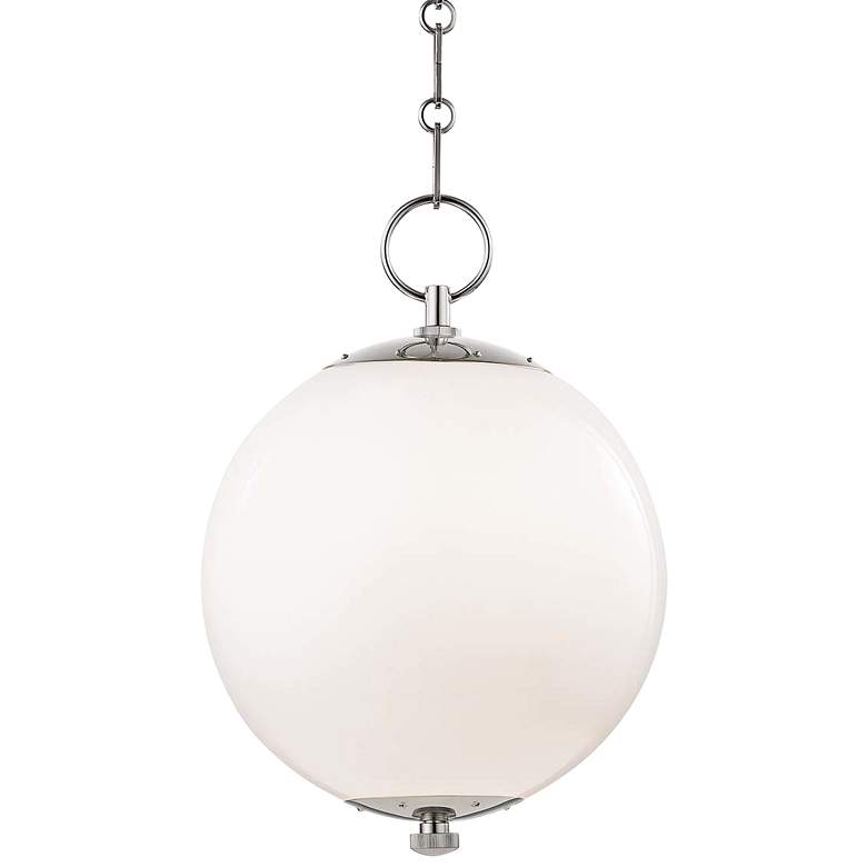 Image 2 Sphere No.1 11 1/2" Wide Polished Nickel Mini Pendant