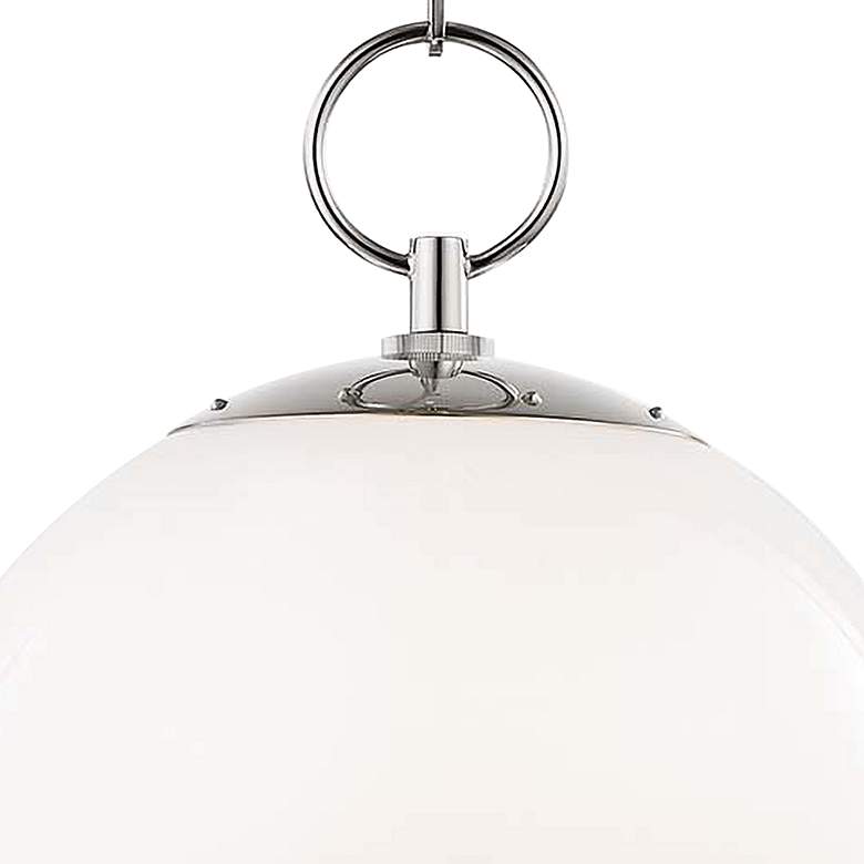 Image 3 Sphere No.1 11 1/2" Wide Polished Nickel Mini Pendant more views