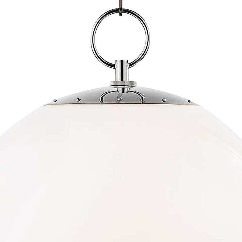 Image 3 Sphere No.1 16 inch Wide Polished Nickel Pendant Light more views