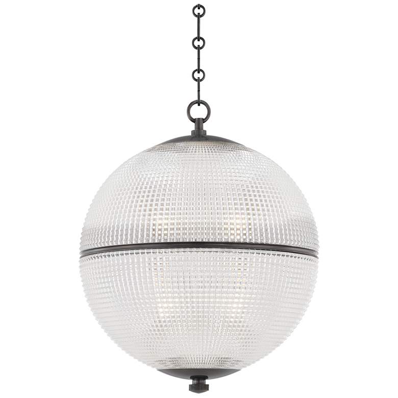Image 1 Sphere No. 3 18 1/4" Wide Polished Nickel Pendant Light