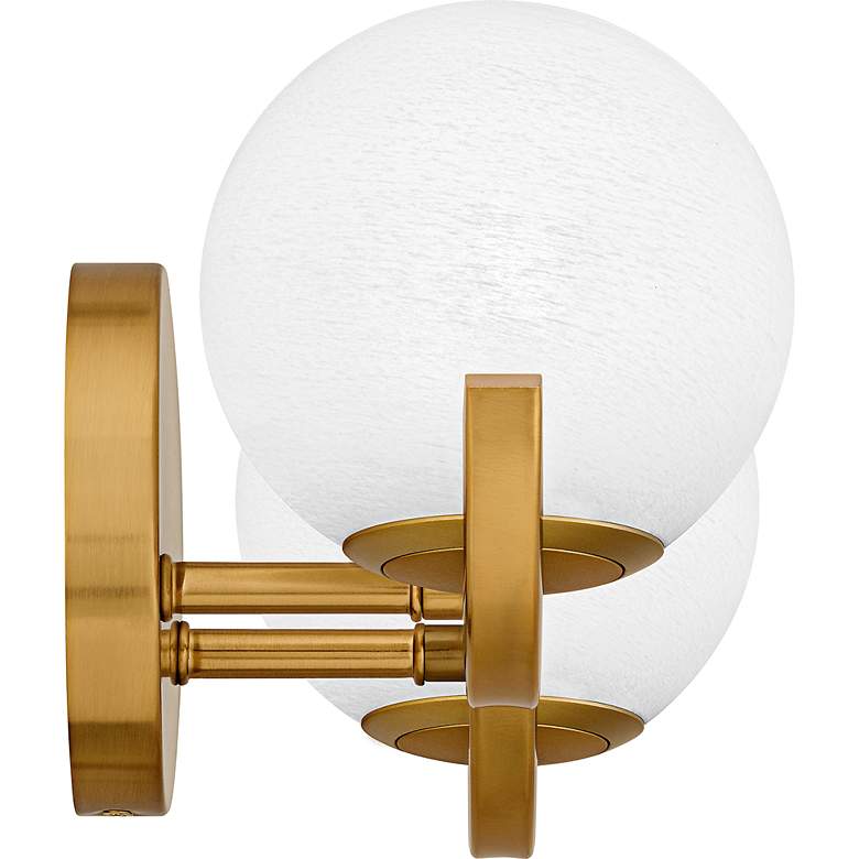 Image 4 Spherical 2-Light Aged Brass Bath Light more views