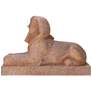 Sphinx 15" High Tan Sphinx Statue with Solar LED Spotlight