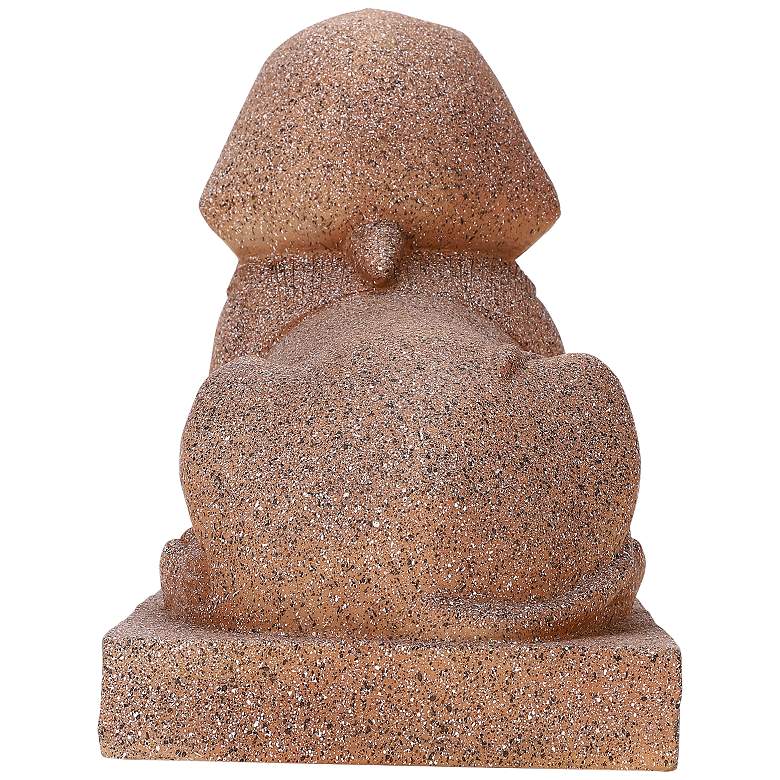 Image 4 Sphinx 15" High Tan Sphinx Statue with Solar LED Spotlight more views
