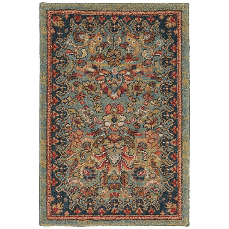 Image 1 Spice Market 90662 5'3"x7'10" Tigris Aquamarine Area Rug