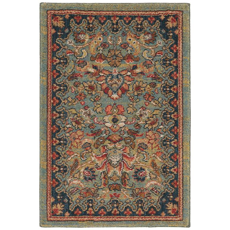 Image 1 Spice Market 90662 5&#39;3 inchx7&#39;10 inch Tigris Aquamarine Area Rug