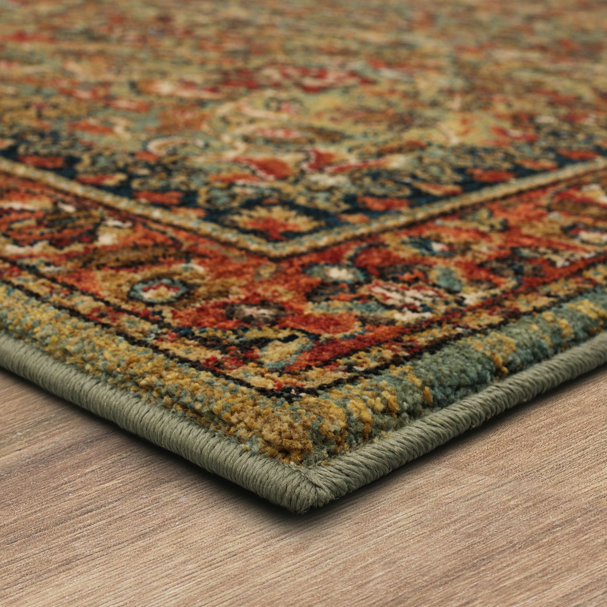 Karastan Spice Market 90662 Tigris Aquamarine Area Rug 140C0 Lamps
