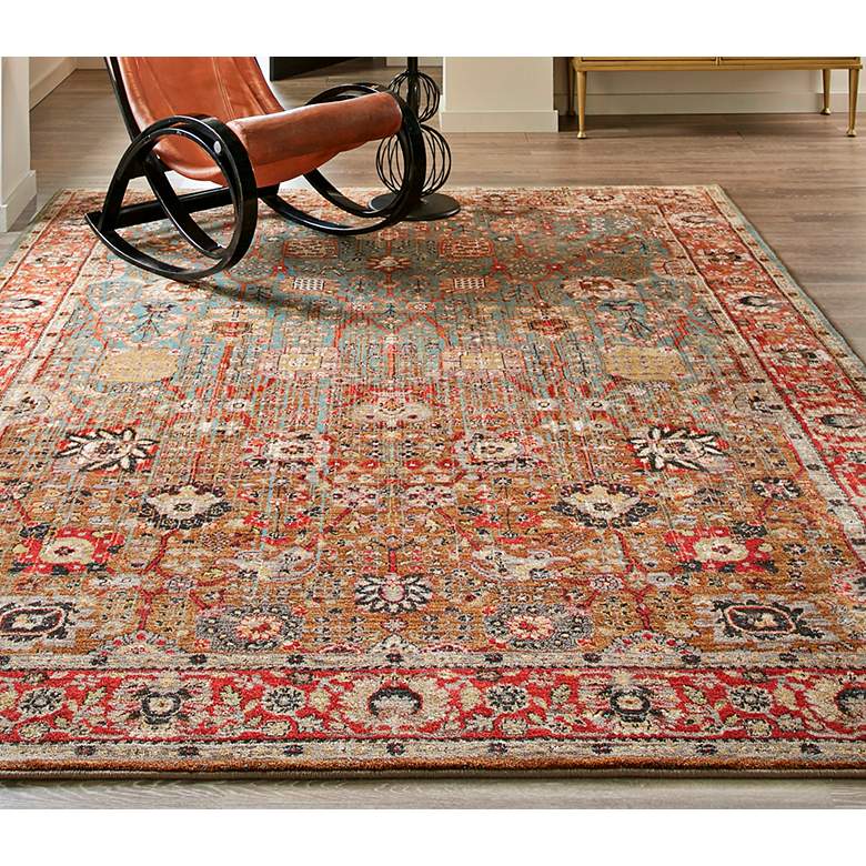 Image 1 Spice Market 90668 5&#39;3 inchx7&#39;10 inch Aquamarine Area Rug