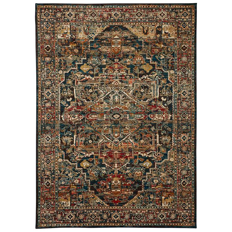 Image 1 Spice Market 90807 5'3"x7'10" Alcantara Sapphire Area Rug