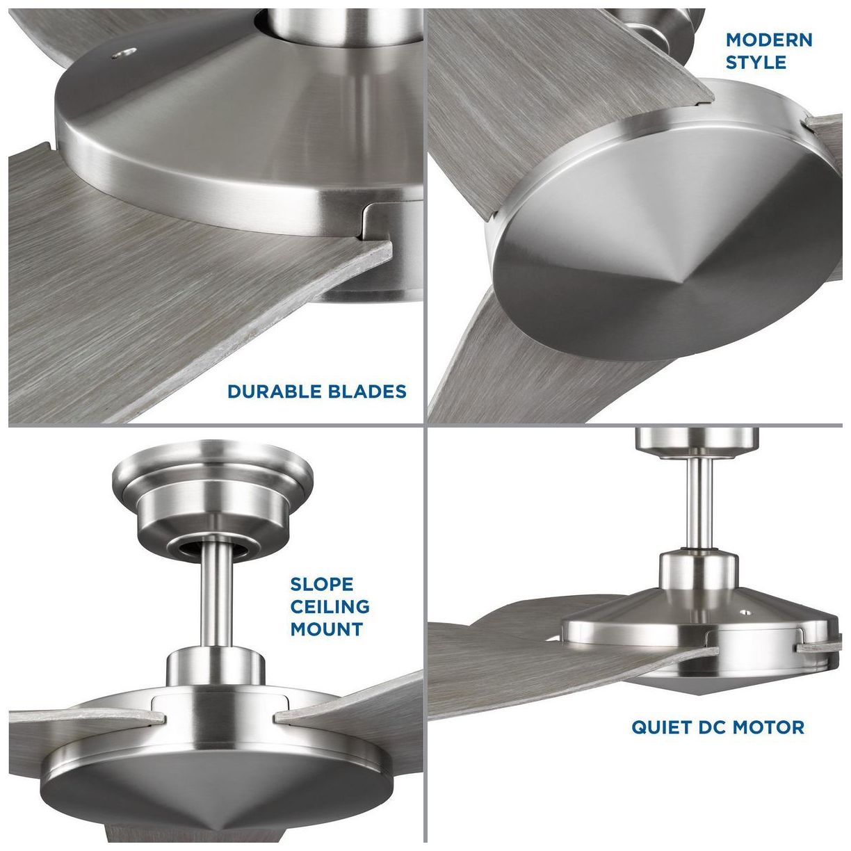 Image 5 Spicer Collection 54" Three-Blade Indoor/Outdoor DC Motor Ceiling Fan more views